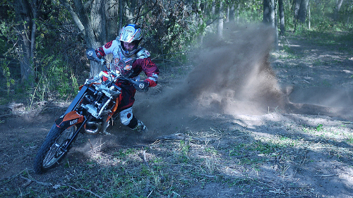 All Wheel Drive Motorcycle dirt turn